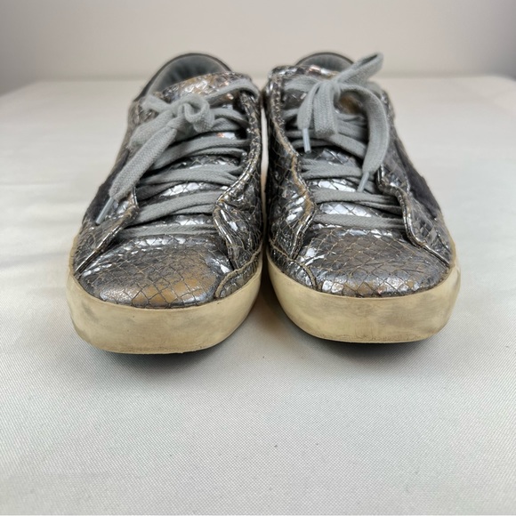 GOLDEN GOOSE Leather Animal Print Sneakers, Size 37 EU - Picture 3 of 15